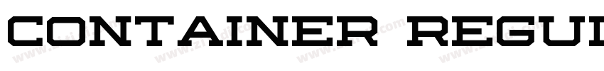CONTAINER REGULAR字体转换